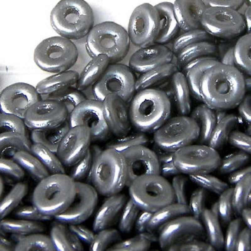 O-Beads - paquete de 1gr. - Color: Pastel Lt. Grey Silver - - Crystaldreams Abalorios