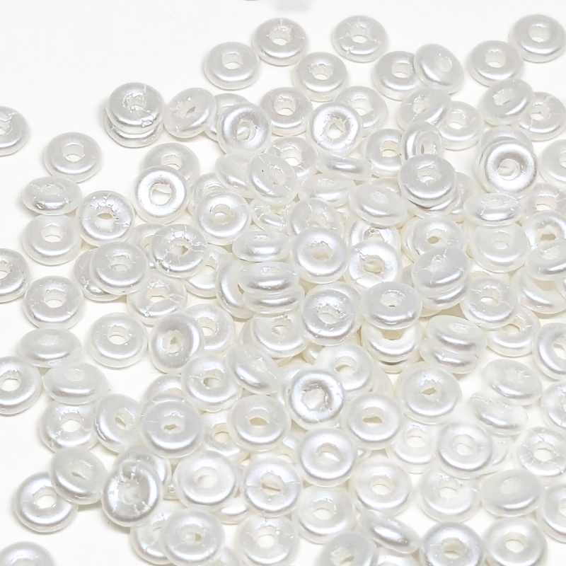 O-Beads - paquete de 1gr. - Color: Pastel White - - Crystaldreams Abalorios