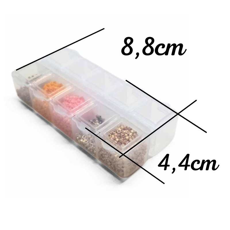 Organizador para Abalorios 10 compartimento individuales - - Crystaldreams Abalorios