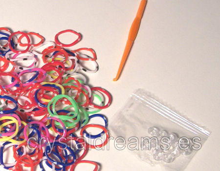 Pack de gomitas DOTTED MIX - Con Ganchillo y Clips - - Crystaldreams Abalorios