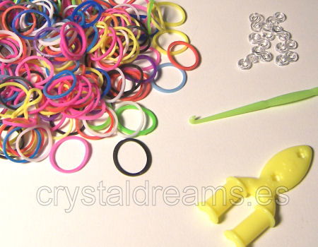 Pack de gomitas MIX - Con Ganchos y Clips - - Crystaldreams Abalorios