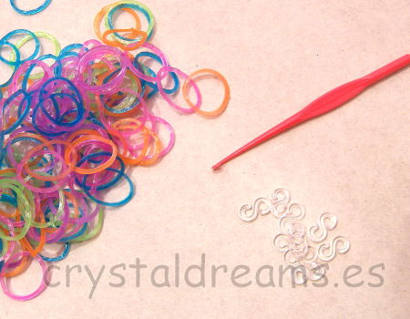 Pack de gomitas MULTIMIX - Con Ganchillo y Clips - - Crystaldreams Abalorios