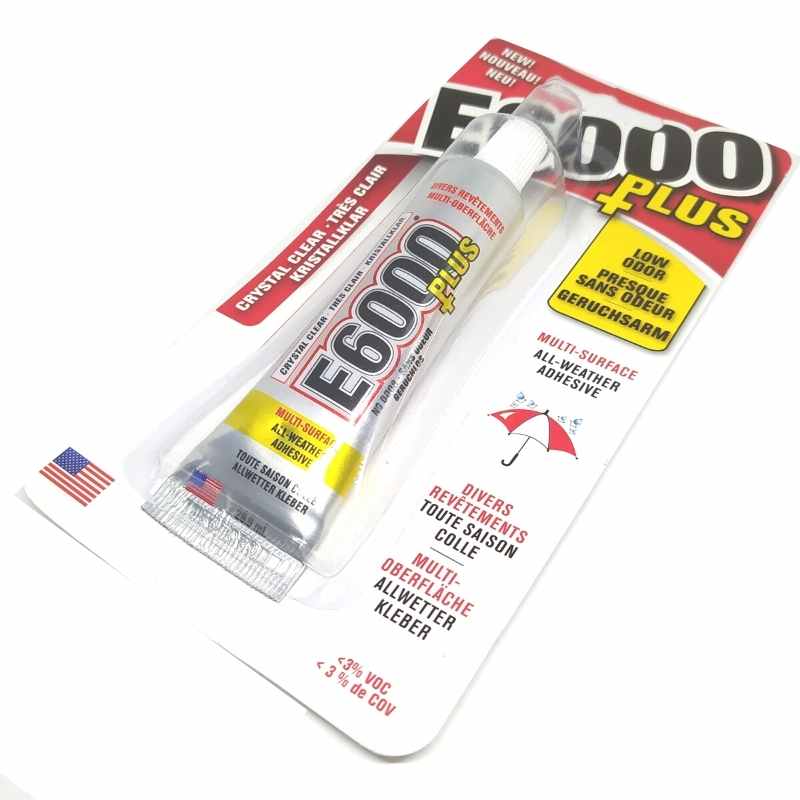 Pegamento Extra-fuerte E6000 Plus transparente 26,6ml. - - Crystaldreams Abalorios