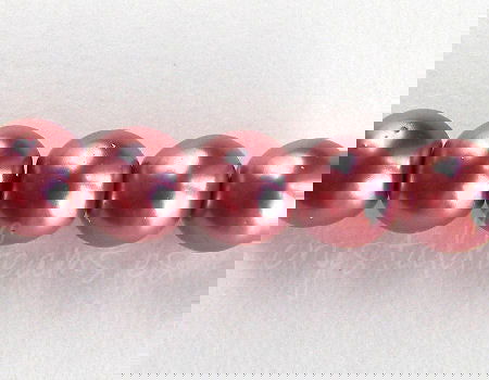 Perlas de Vidrio 8mm - Agujero: 1mm - Peach Brown - - Crystaldreams Abalorios