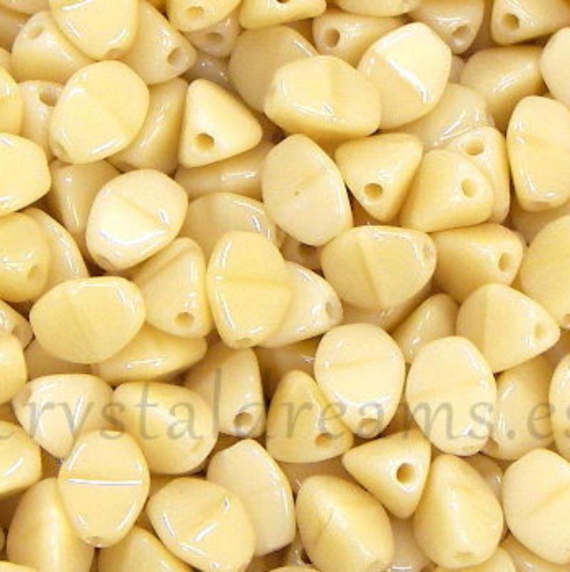 Pinch Beads 5mm - 25 Piezas - Color: Opaque Beige - - Crystaldreams Abalorios