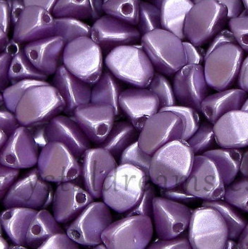 Pinch Beads 5mm - 25 Piezas - Color: Pastel Lilac - - Crystaldreams Abalorios