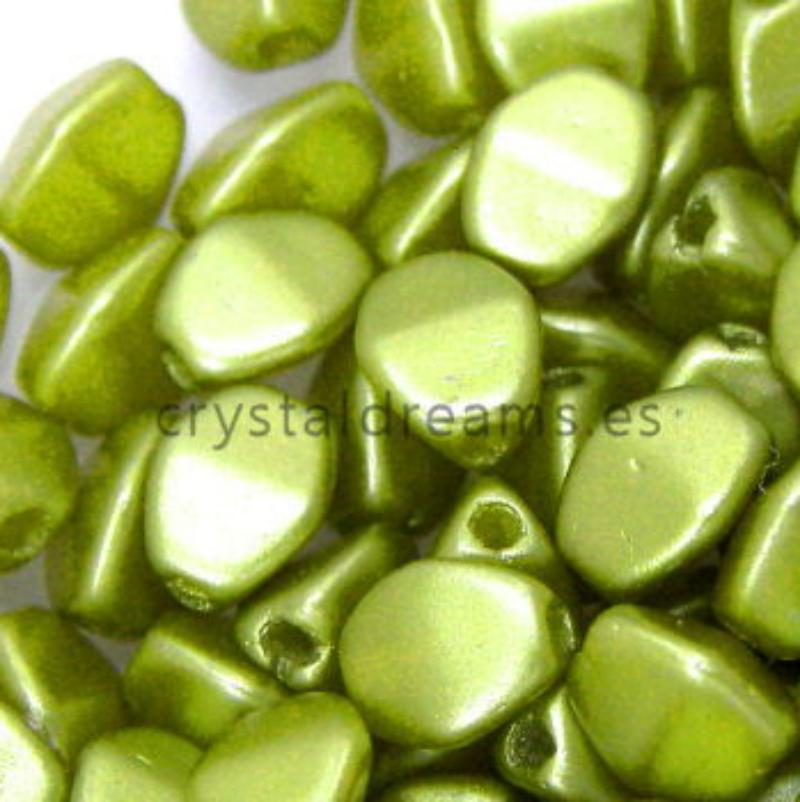 Pinch Beads 5mm - 25 Piezas - Color: Pastel Olivine - - Crystaldreams Abalorios