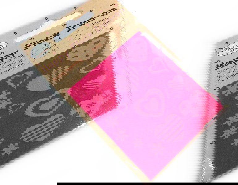 Plantilla Transferible pata Tela, Madera y Scrapbooking - Hearts - - Crystaldreams Abalorios