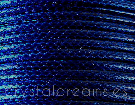 Poliester Encerado 2,5mm - BLUE - - Crystaldreams Abalorios