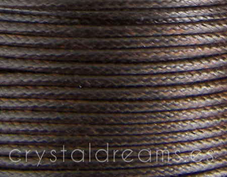 Poliester Encerado 2mm - BROWN - - Crystaldreams Abalorios
