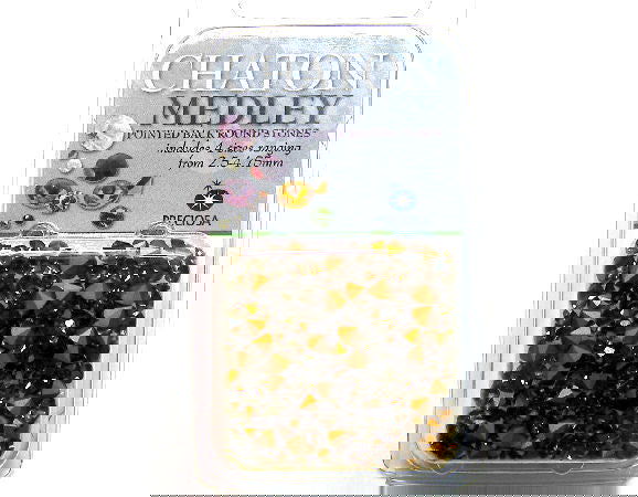 Preciosa® Chaton Medley - 5gr. - 2,5-4,75mm - Smoked Topaz - - Crystaldreams Abalorios