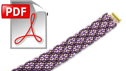 Pulsera Mariposas - Esquema en PDF ( descarga ) - - Crystaldreams Abalorios