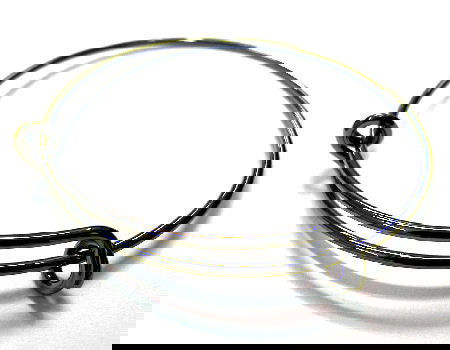 Pulsera Metal regulable 55-65mm - 1,5mm - Black - - Crystaldreams Abalorios