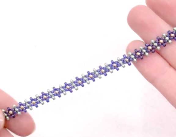 Pulsera de Flores con rocallas Miyuki - Técnica muy sencilla - - Crystaldreams Abalorios