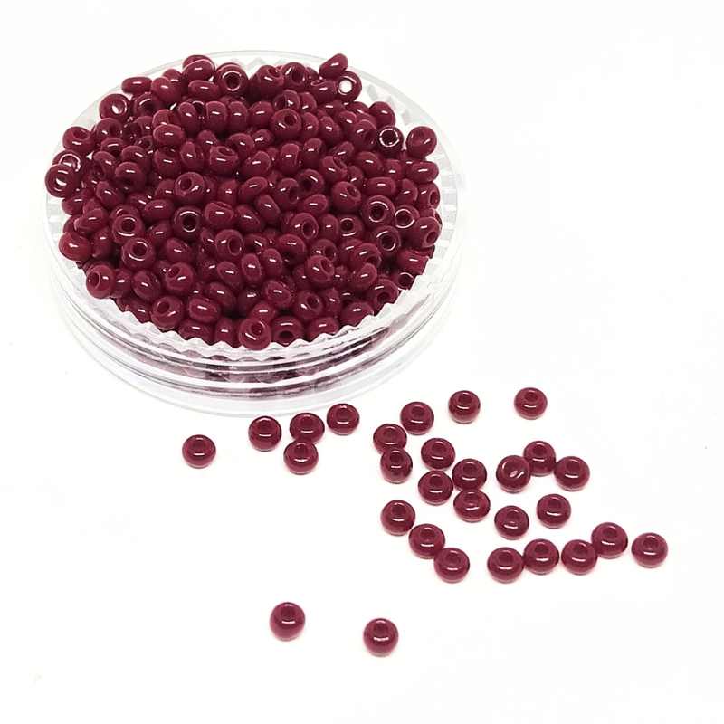 Rocalla Preciosa® 11/0 - Opaque Dark Red - 10 gr. - - Crystaldreams Abalorios