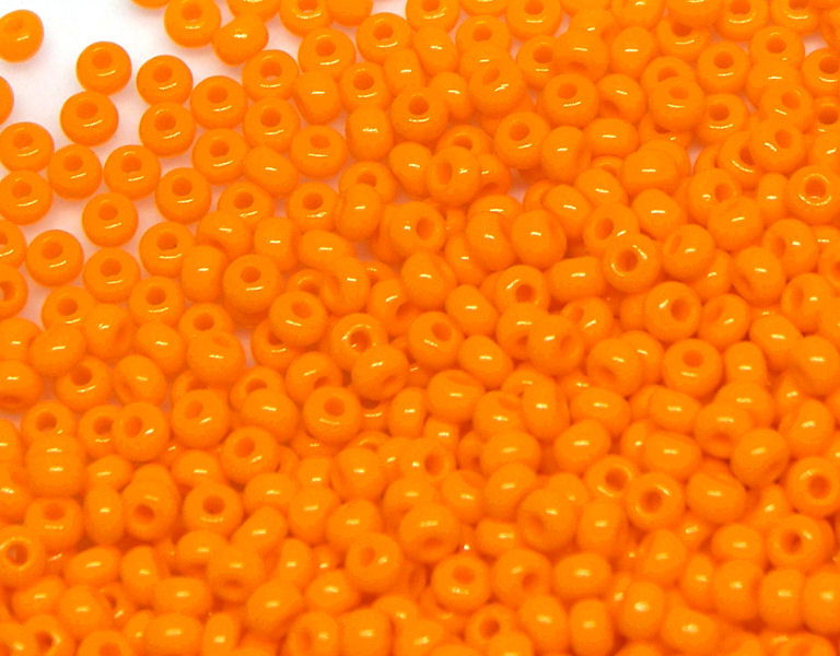 Rocalla Preciosa® 9/0 - Opaque Orange - 10 gr. - - Crystaldreams Abalorios