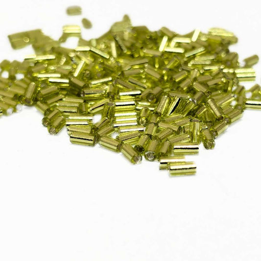 silver lined chartreuse canutillos