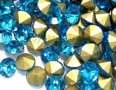 SS12 Strass Rhinestone - Aquamarine col.004 - - Crystaldreams Abalorios