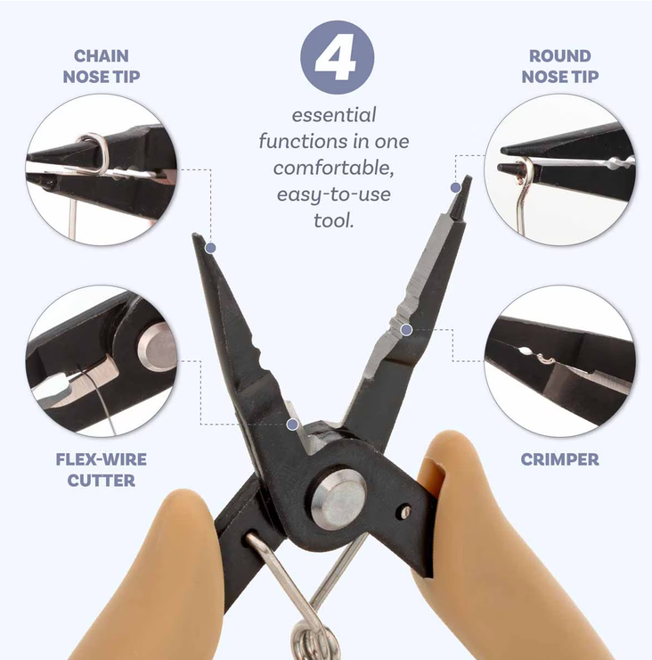 Pince à bijoux multifonction 4-en-1 All-in-One™ de Beadsmith Beader