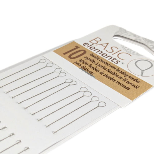 Set de 10 agujas flexibles de alambre trenzado para abalorios TheBeadSmith -
