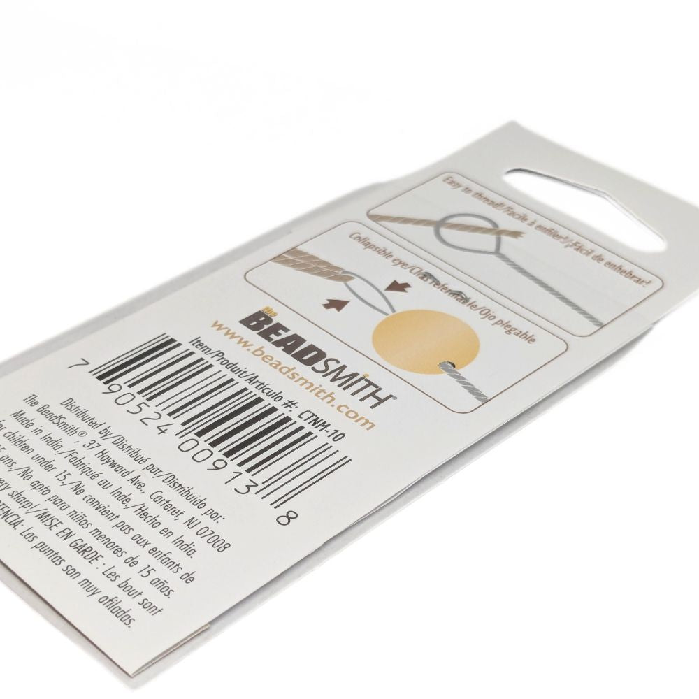 Set de 10 agujas flexibles de alambre trenzado para abalorios TheBeadSmith -