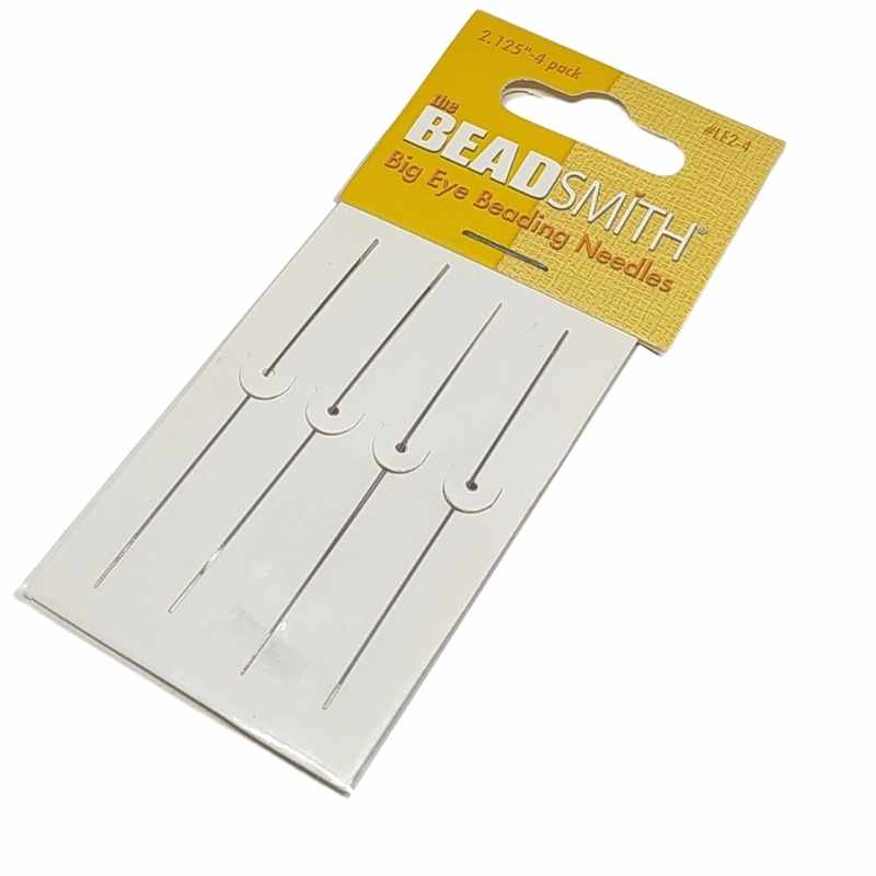 Set de 4 Agujas ojo grande 57mm - - Crystaldreams Abalorios