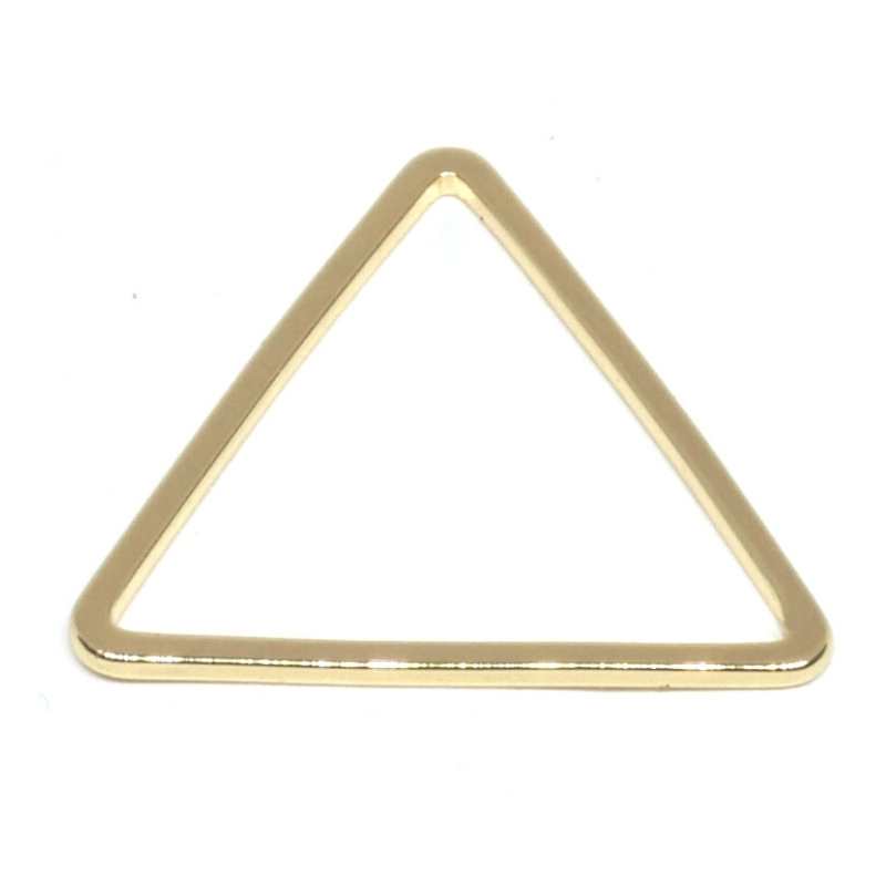 Soporte Brick Stitch Miyuki Triangle 18x19mm Baño Oro Real 18K - - Crystaldreams Abalorios