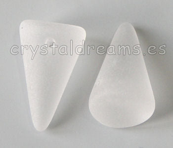 Spike 12x18mm Agujero 1mm Crystal Mate - - Crystaldreams Abalorios