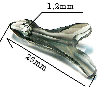 Swarovski Elements® 25mm Coral 2 Puntas - Amethyst - - Crystaldreams Abalorios