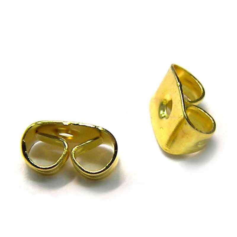 TRASERA Dorada - Agujero: 0,9mm - - Crystaldreams Abalorios