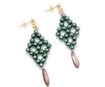 TUTORIAL Pendientes Barrocos - Metal Green - - Crystaldreams Abalorios