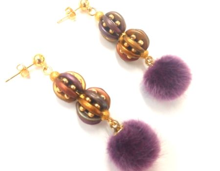 TUTORIAL Pendientes Farolillo con crescent beads - - Crystaldreams Abalorios