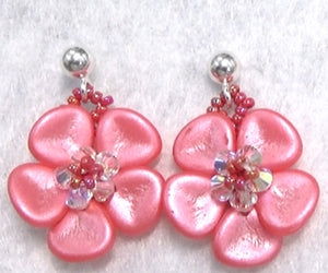 TUTORIAL Pendientes Flores Vinca - - Crystaldreams Abalorios