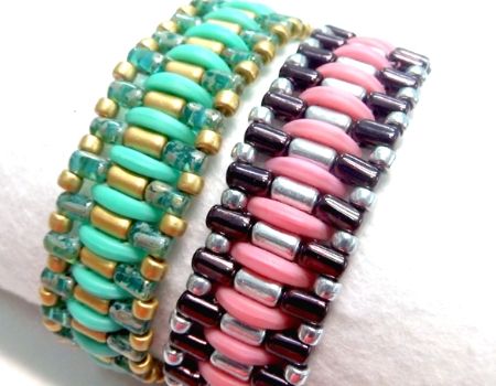 TUTORIAL Pulsera Oruga con Crescent Beads y Rulla con video - - Crystaldreams Abalorios