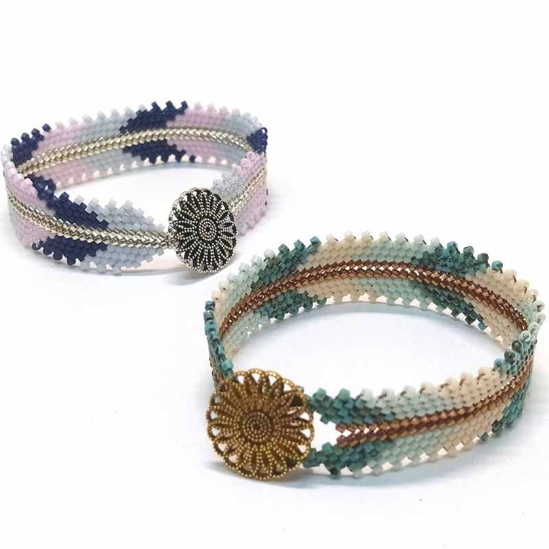 TUTORIAL Pulsera de Flechas con Puntada Peyote con video - - Crystaldreams Abalorios