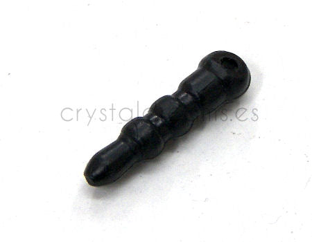 Tapon plastico flexible para telefonos moviles 16mm - Black - - Crystaldreams Abalorios
