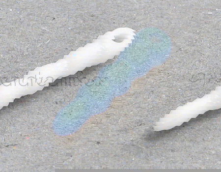 Tapon plastico flexible para telefonos moviles 16mm - White - - Crystaldreams Abalorios