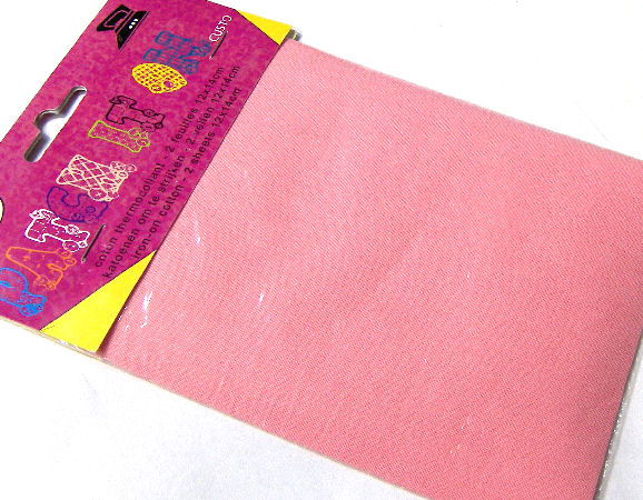 Tela algodón termoadhesiva 12x14cm 2 uds. Rose - - Crystaldreams Abalorios