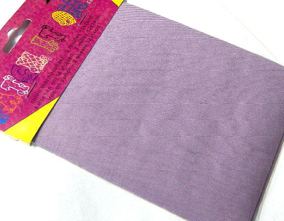 Tela algodón termoadhesiva 12x14cm 2 uds Violet - - Crystaldreams Abalorios