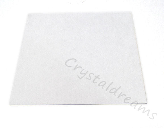 Tela de Ultrasuede 21,6 x21,6cm - Color: White - - Crystaldreams Abalorios