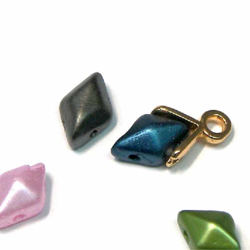 Terminal Cymbal para DiamonDUO Beads Rose Gold Plated - - Crystaldreams Abalorios