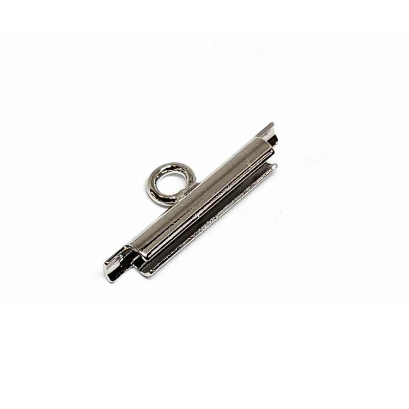 Terminal a deslizar Miyuki para 11/0 13mm Platinum - - Crystaldreams Abalorios