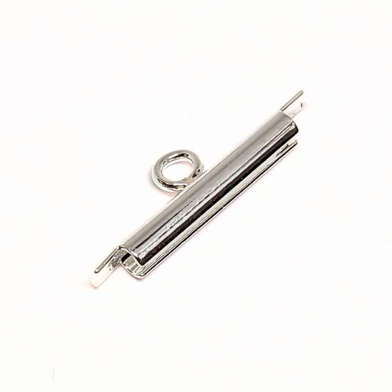 Terminal a deslizar Miyuki para 11/0 15mm Silver - - Crystaldreams Abalorios