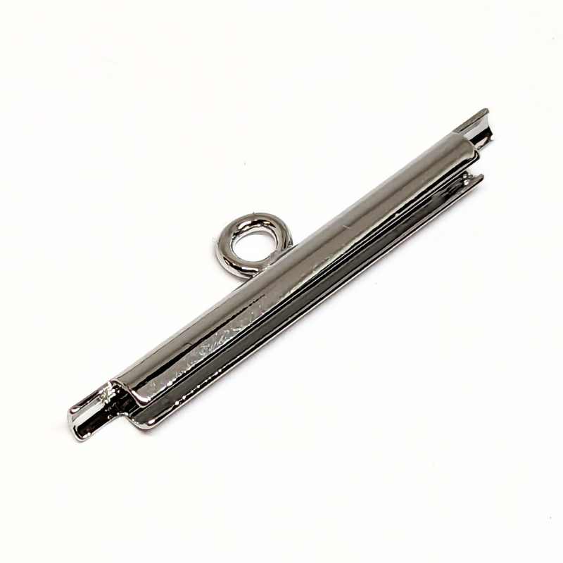 Terminal a deslizar Miyuki para 11/0 20mm Platinum - - Crystaldreams Abalorios