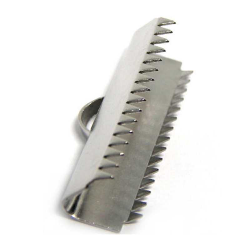 Terminal a presión Acero inoxidable 304 - 10x25mm Agujero: 1.5mm - - Crystaldreams Abalorios