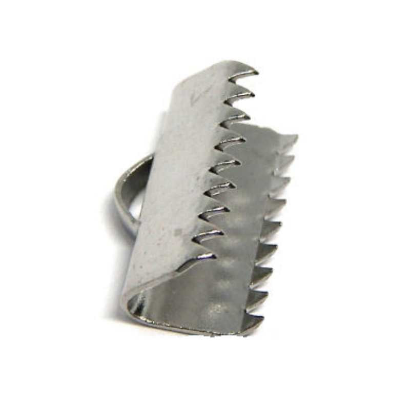 Terminal a presión Acero inoxidable 304 - 9x15mm Agujero: 1.5mm - - Crystaldreams Abalorios