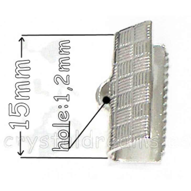 Terminales 15x6mm Agujero:1,2mm - - Crystaldreams Abalorios