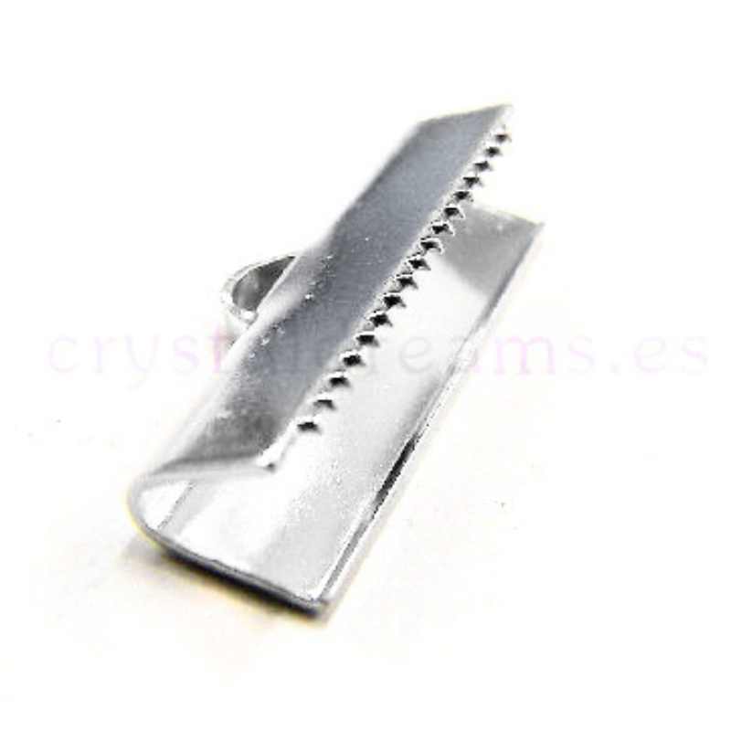 Terminales 20x4mm Agujero:3mm Silver - - Crystaldreams Abalorios
