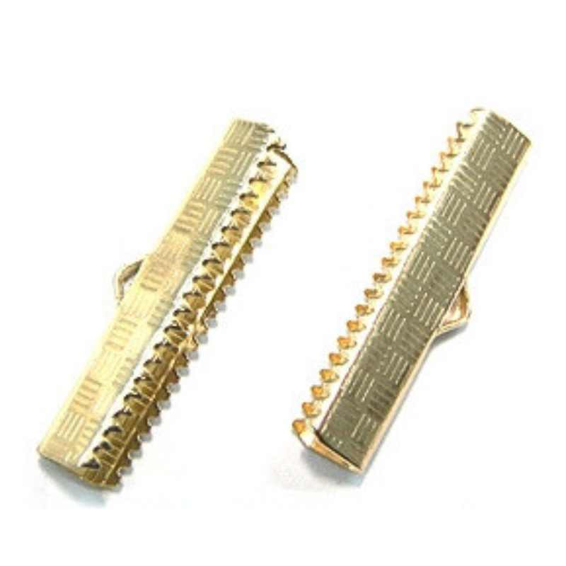 Terminales 30x7,5x5,5mm Agujero: 1,5mm Golden - - Crystaldreams Abalorios