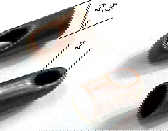 Terminales Cap 5mm Aguj:2,3mm - cuerdas de 2mm -  - Crystaldreams Abalorios